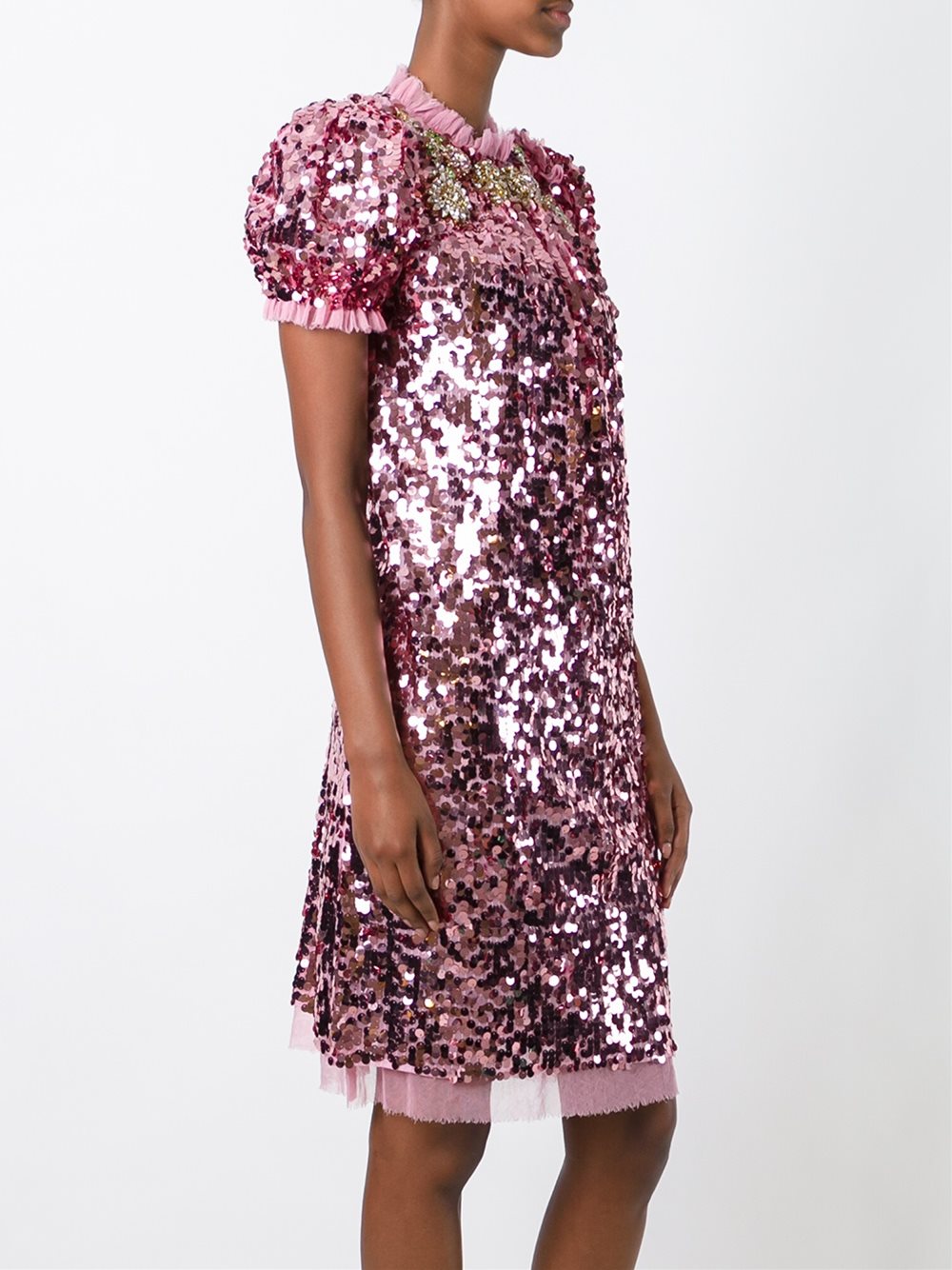 sequinned dress
