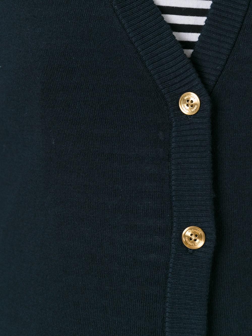 V-neck buttoned cardigan