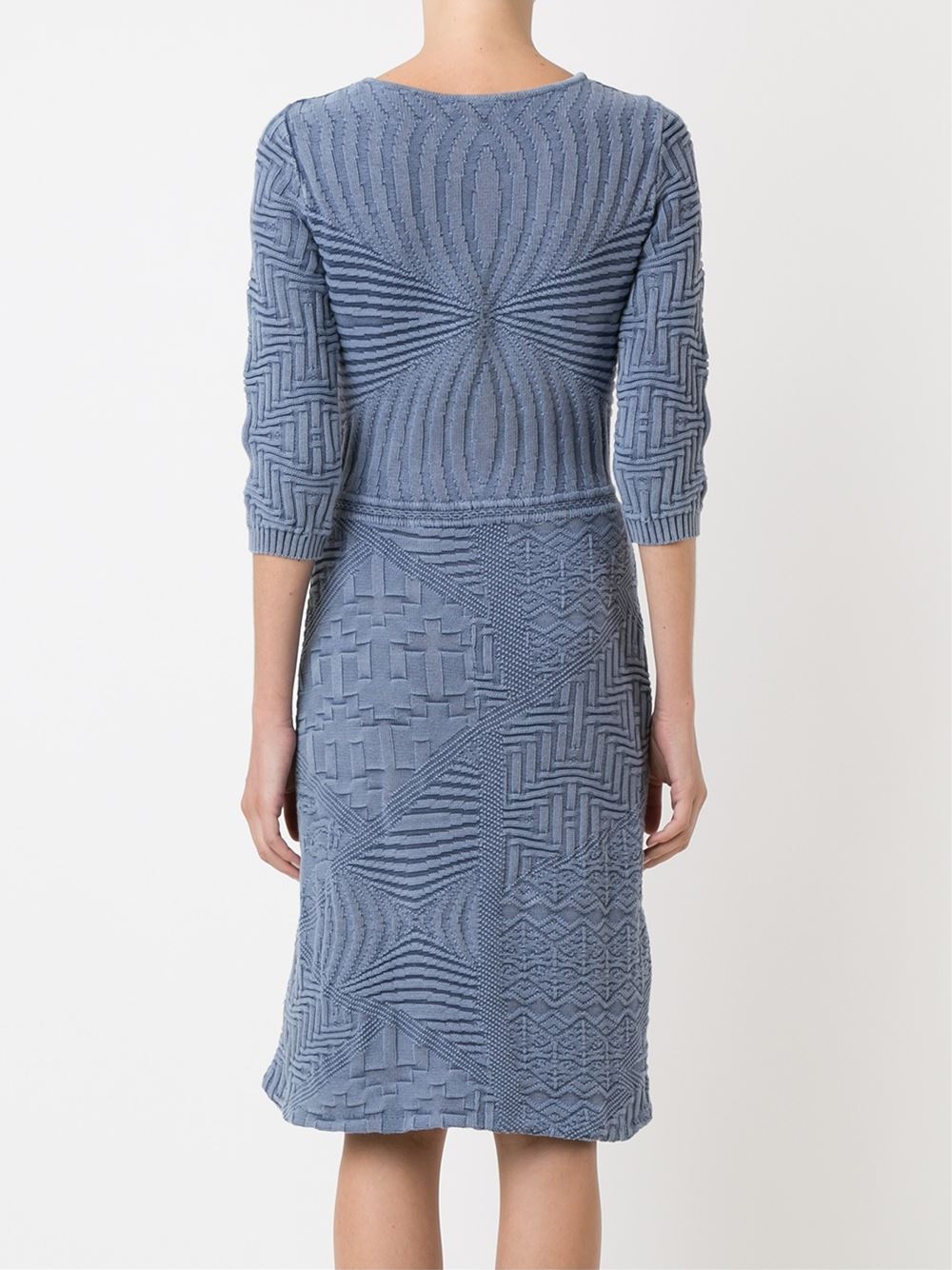 ribbed tricot dress