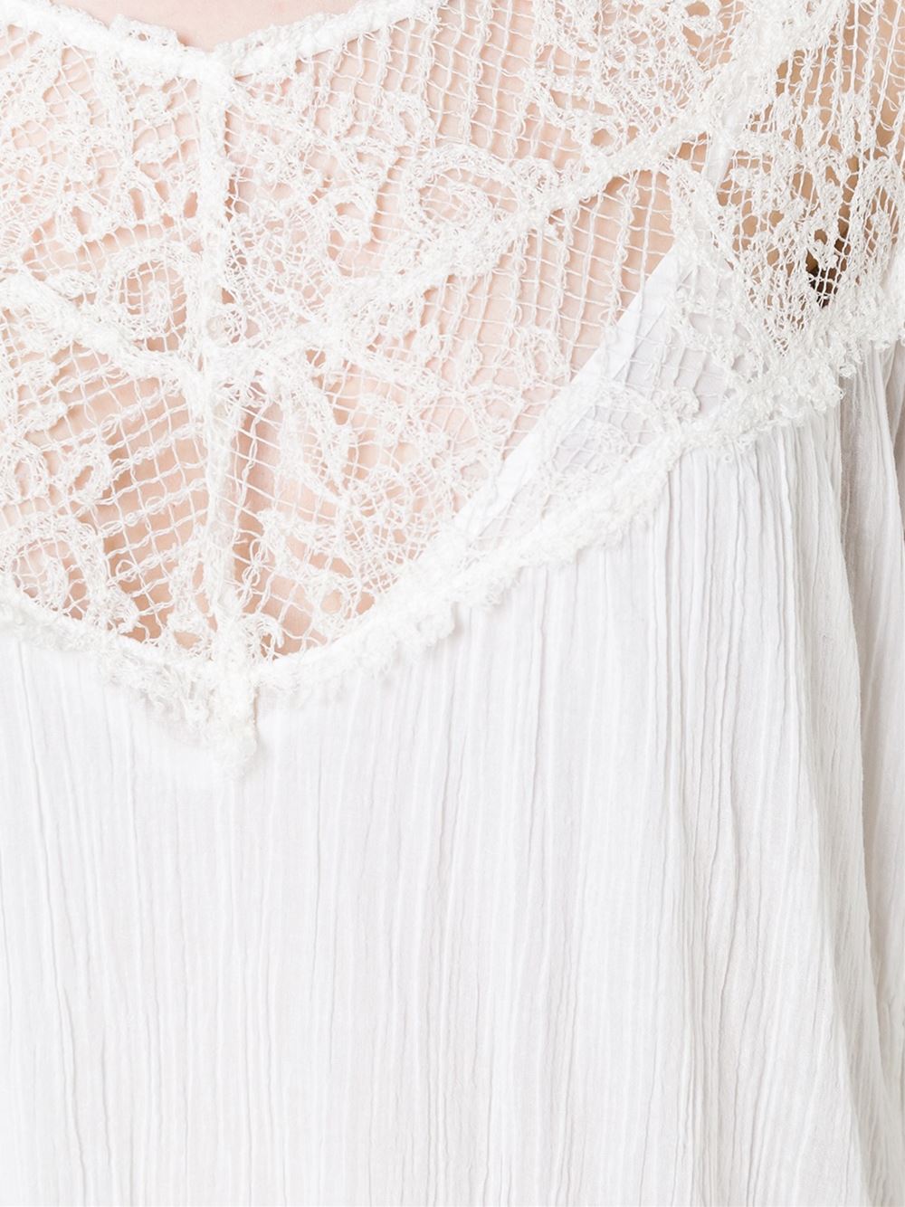 crochet-lace panel gown