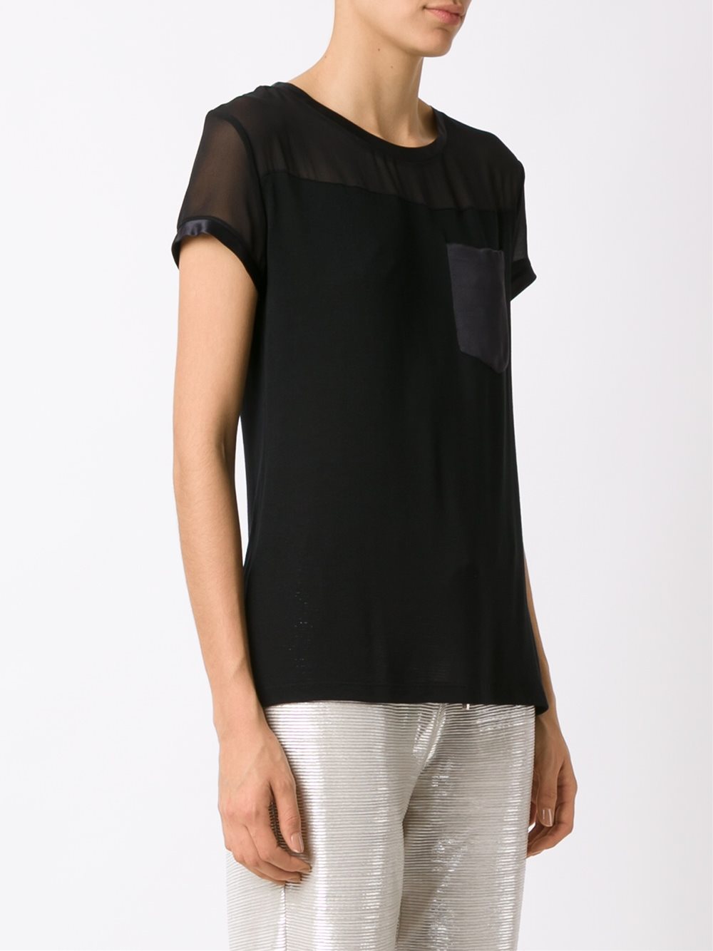 panelled blouse