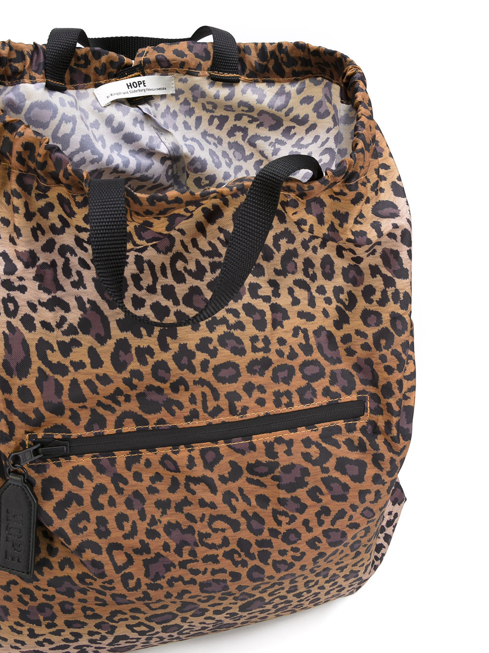 leopard print backpack