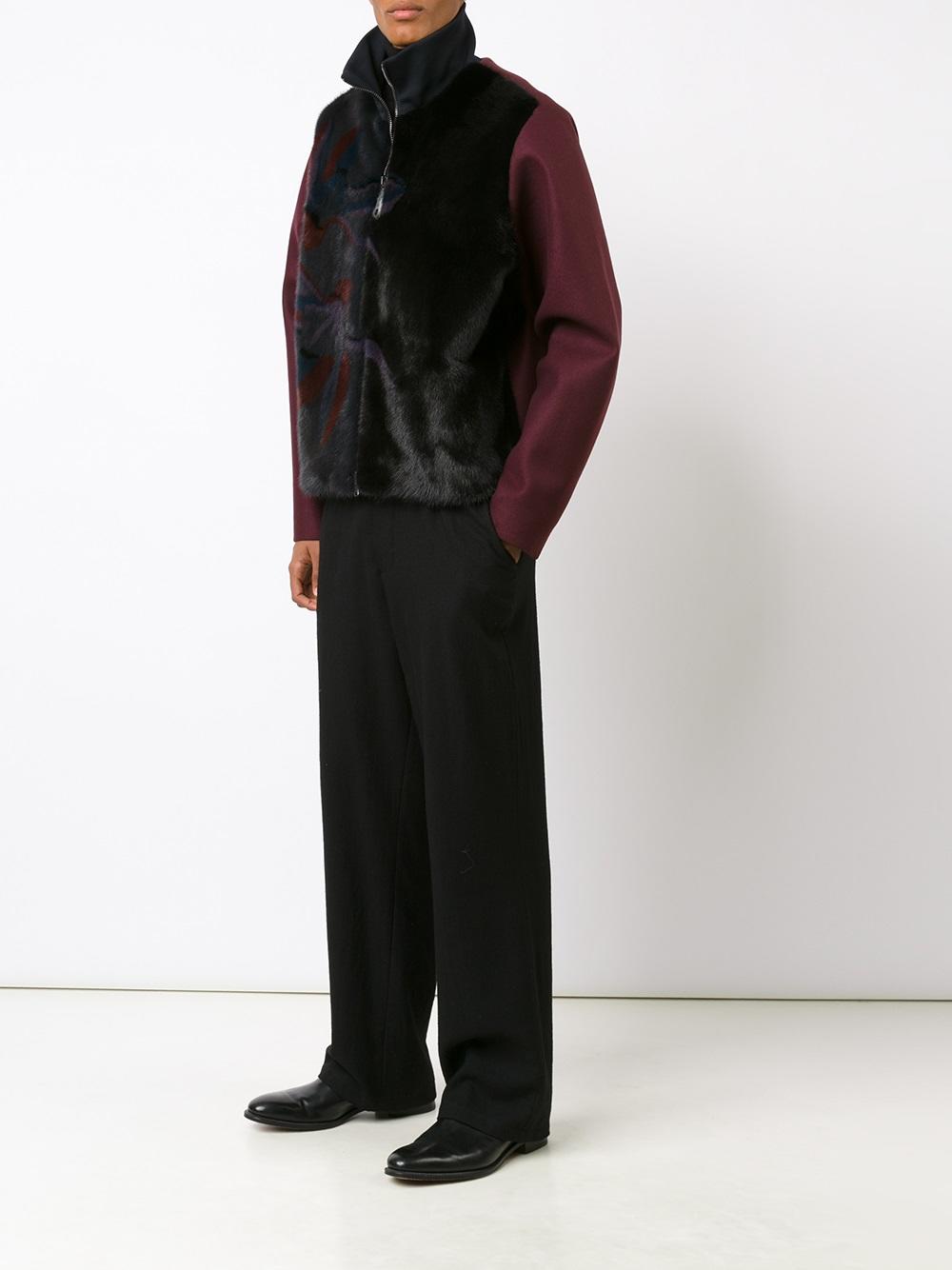 high neck zipped jacket
