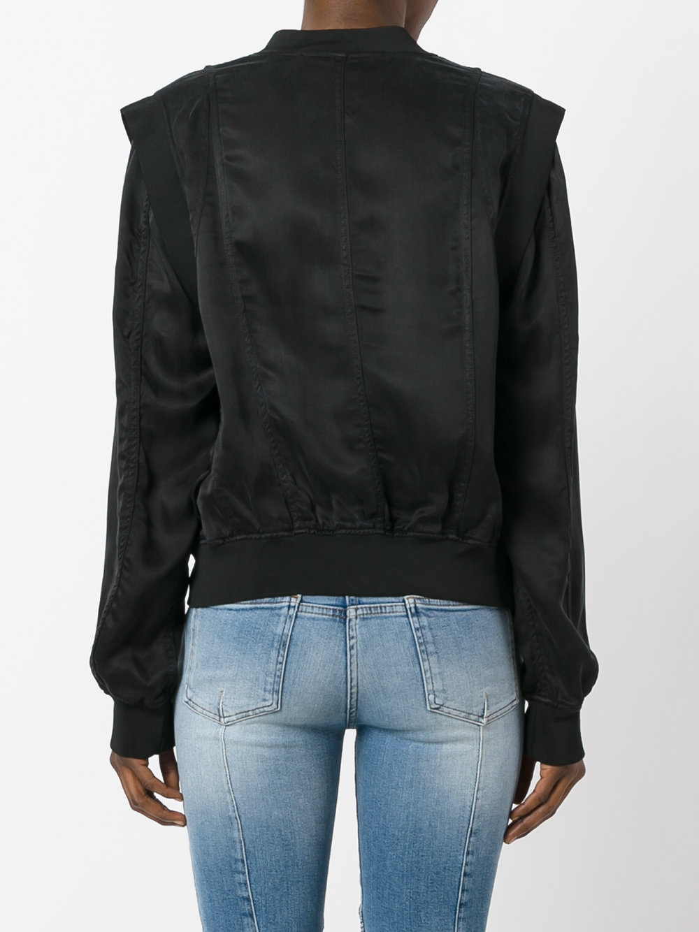 structured shoulder bomber jacket