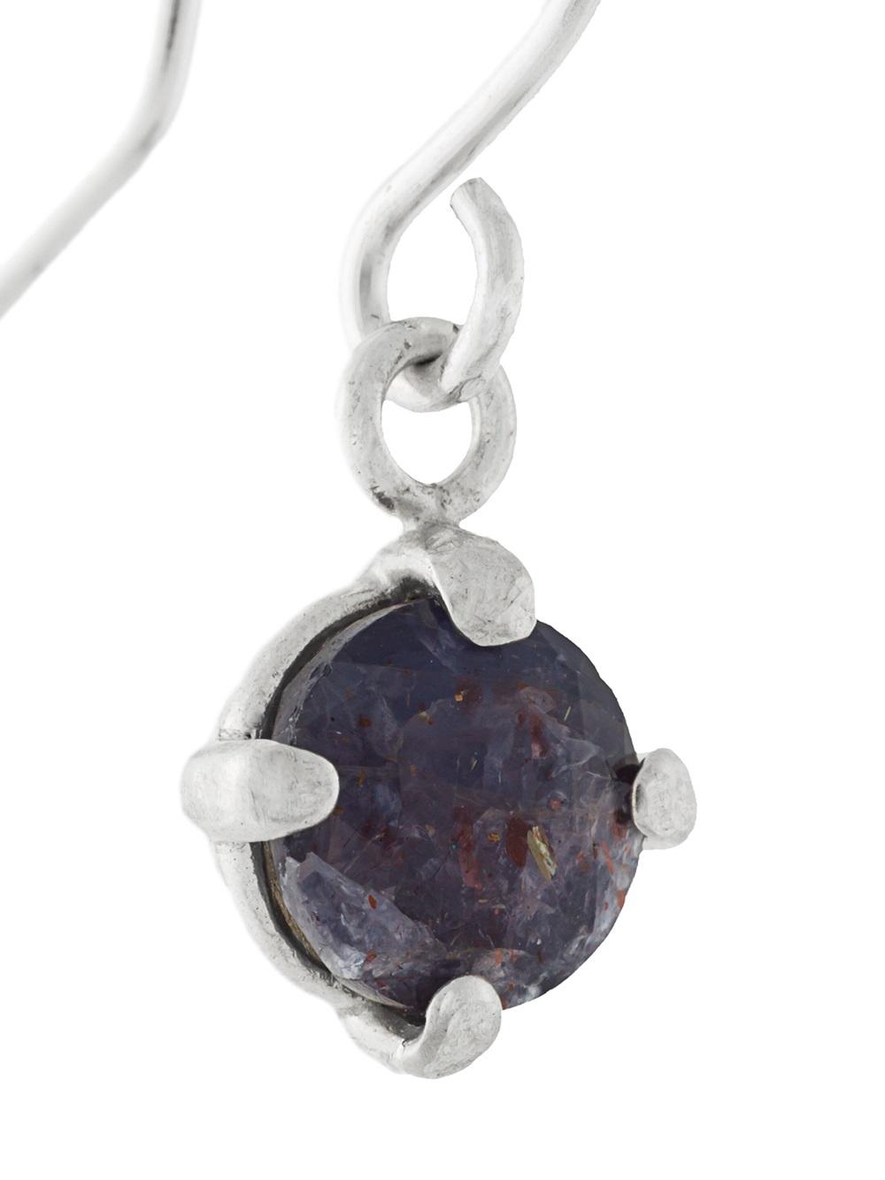 iolite drop earrings