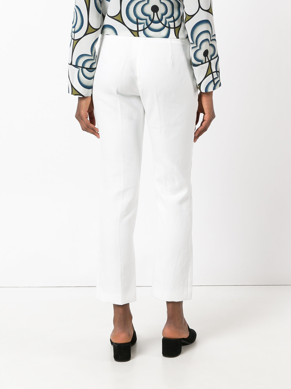 cropped flared trousers