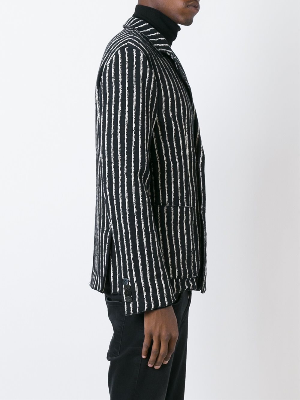 striped blazer