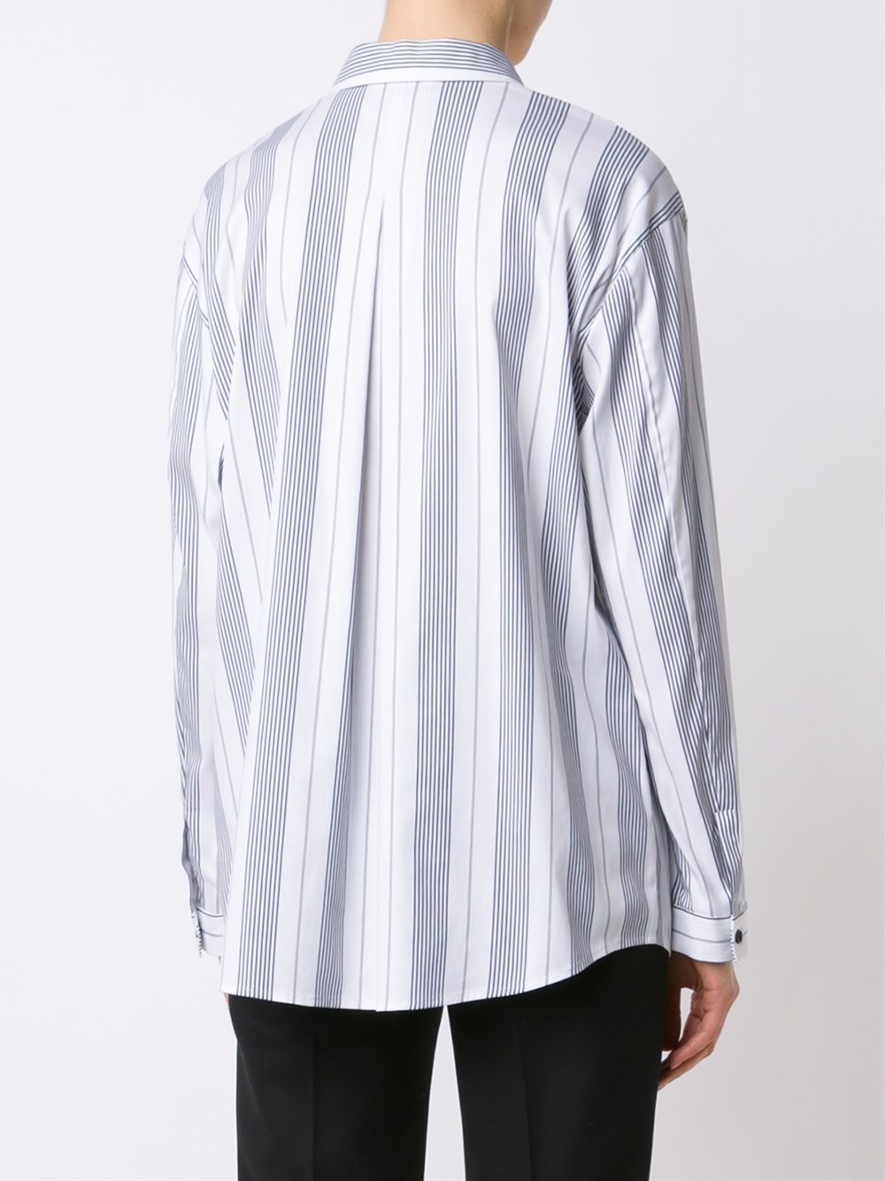 contrast stripe shirt