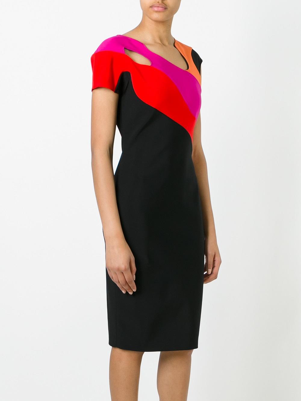 asymmetric neck dress