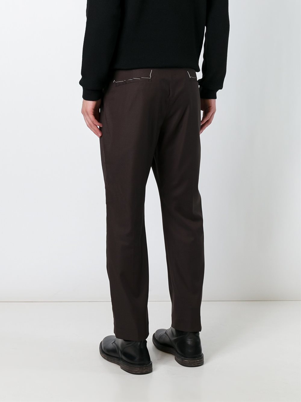 front pleat trousers