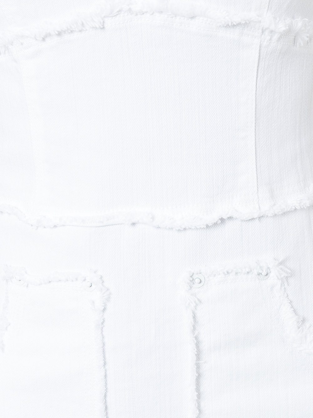 frayed seam denim dress