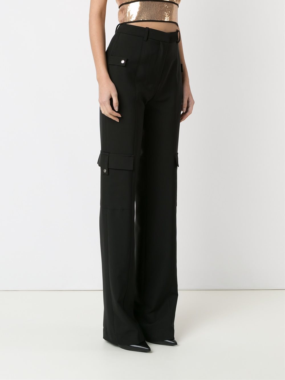 straight leg trousers