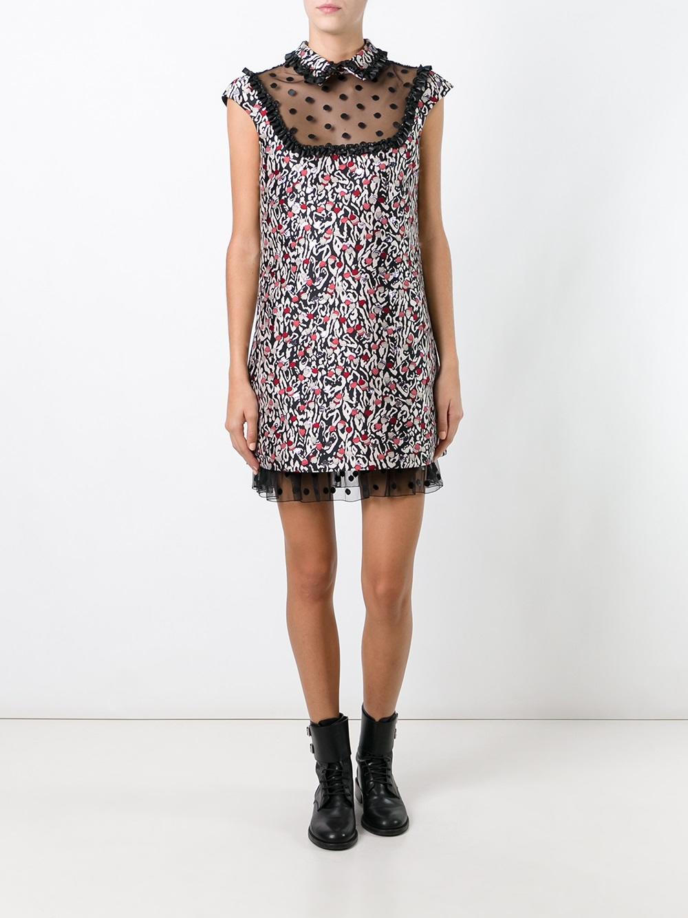 short printed dress