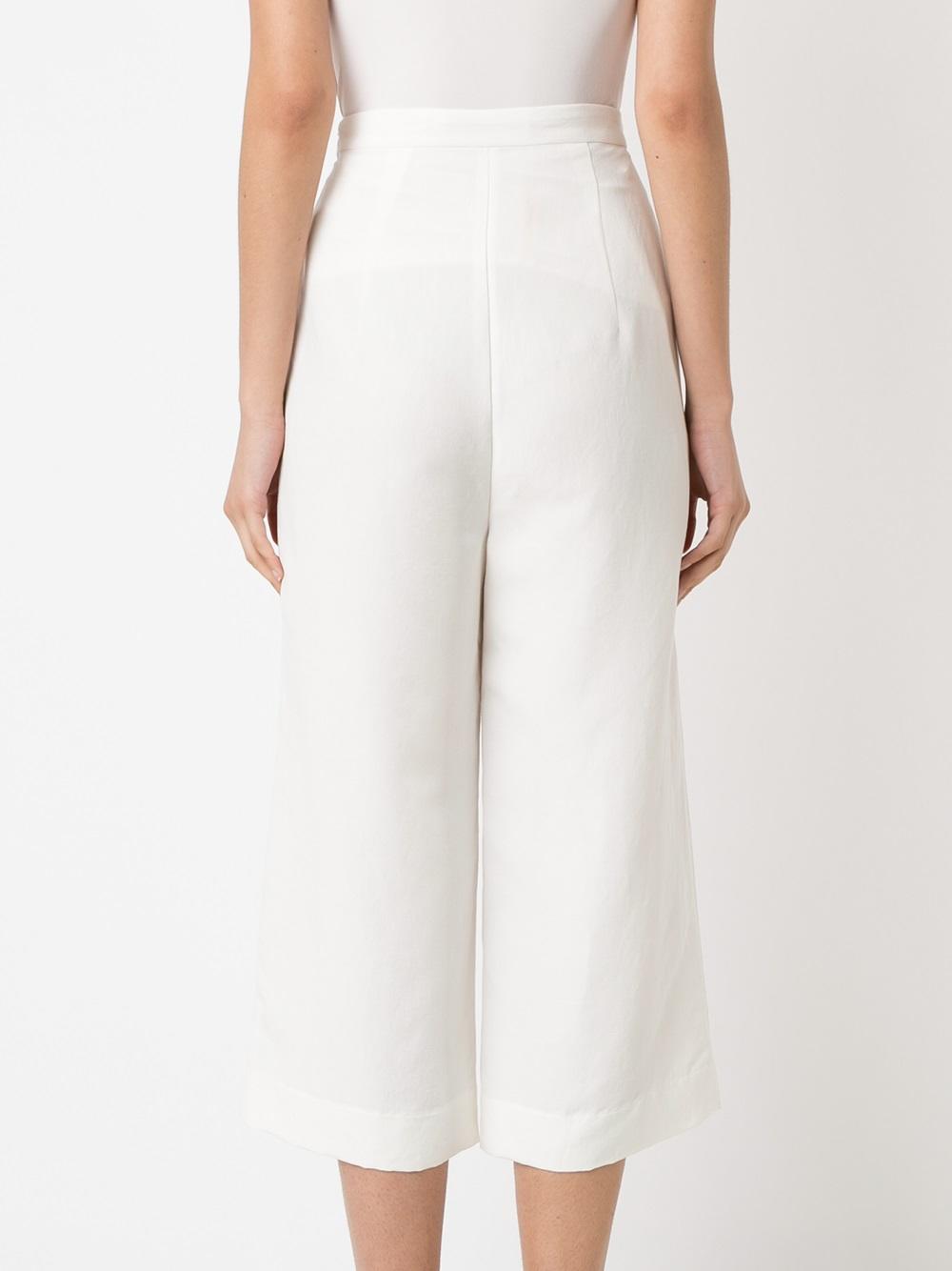 high-waisted trousers