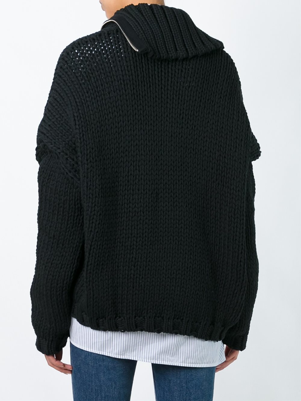 woven oversized jumper