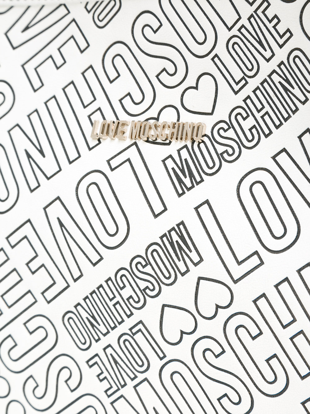 embossed logo tote 