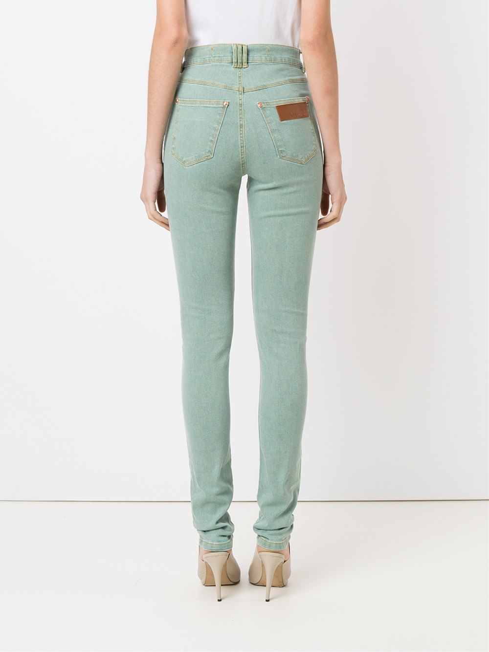 high-waited skinny jeans