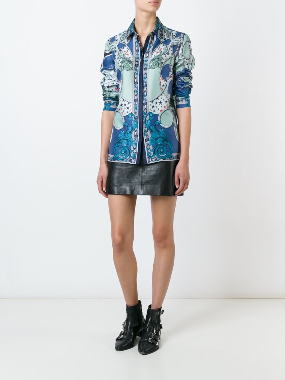 baroque print shirt