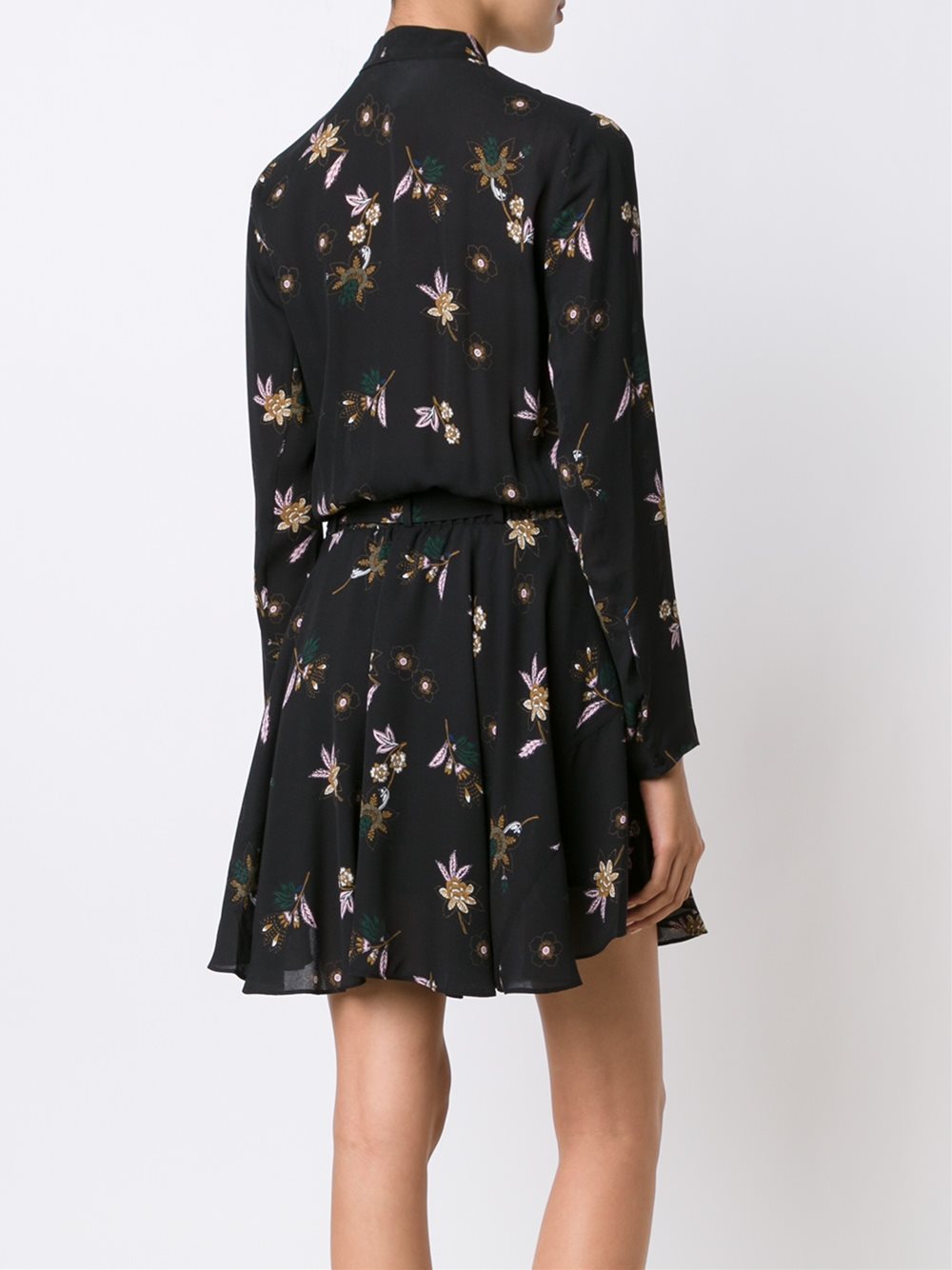 floral print shirt dress