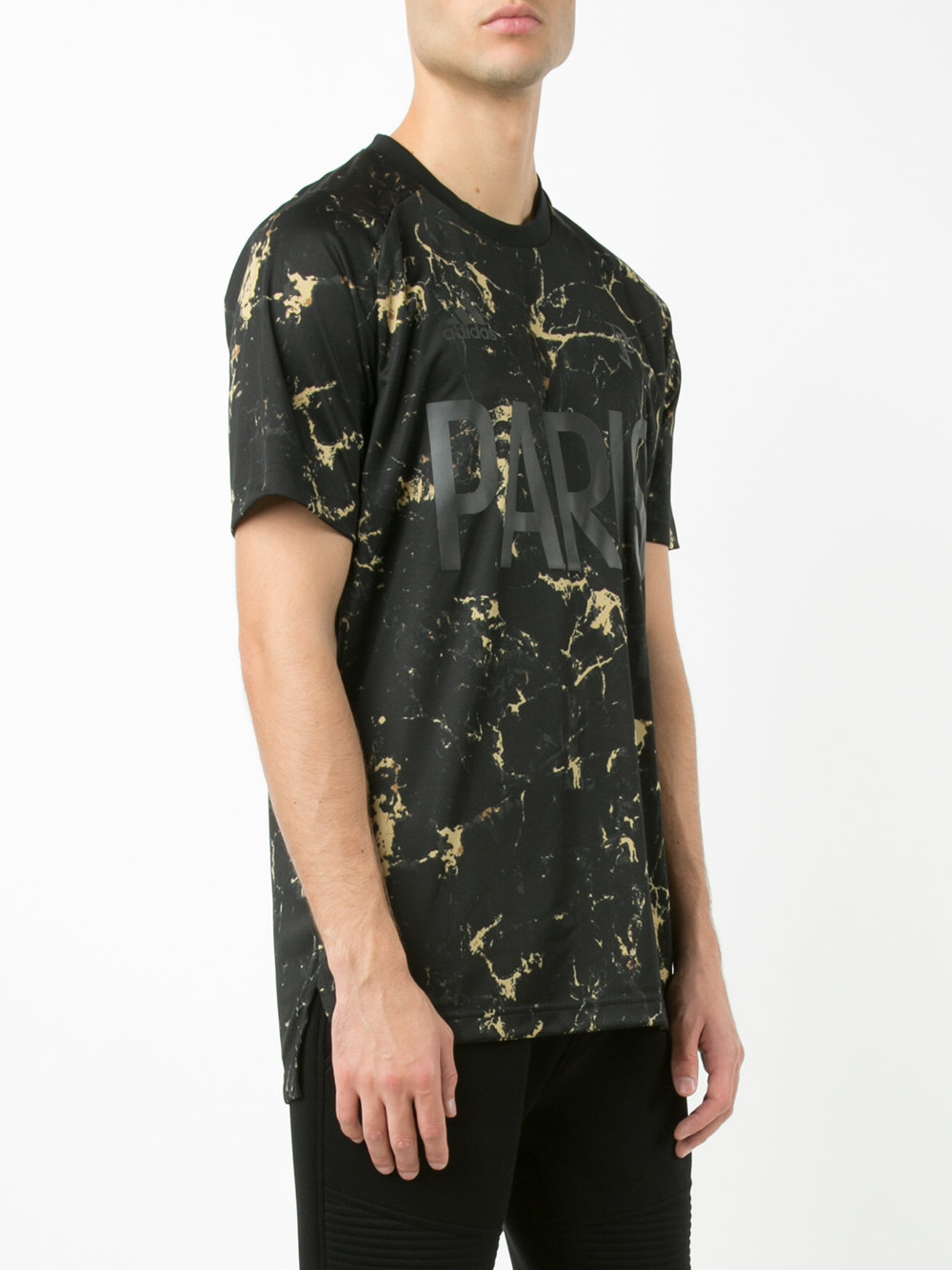 marbled 'Paris' T-shirt