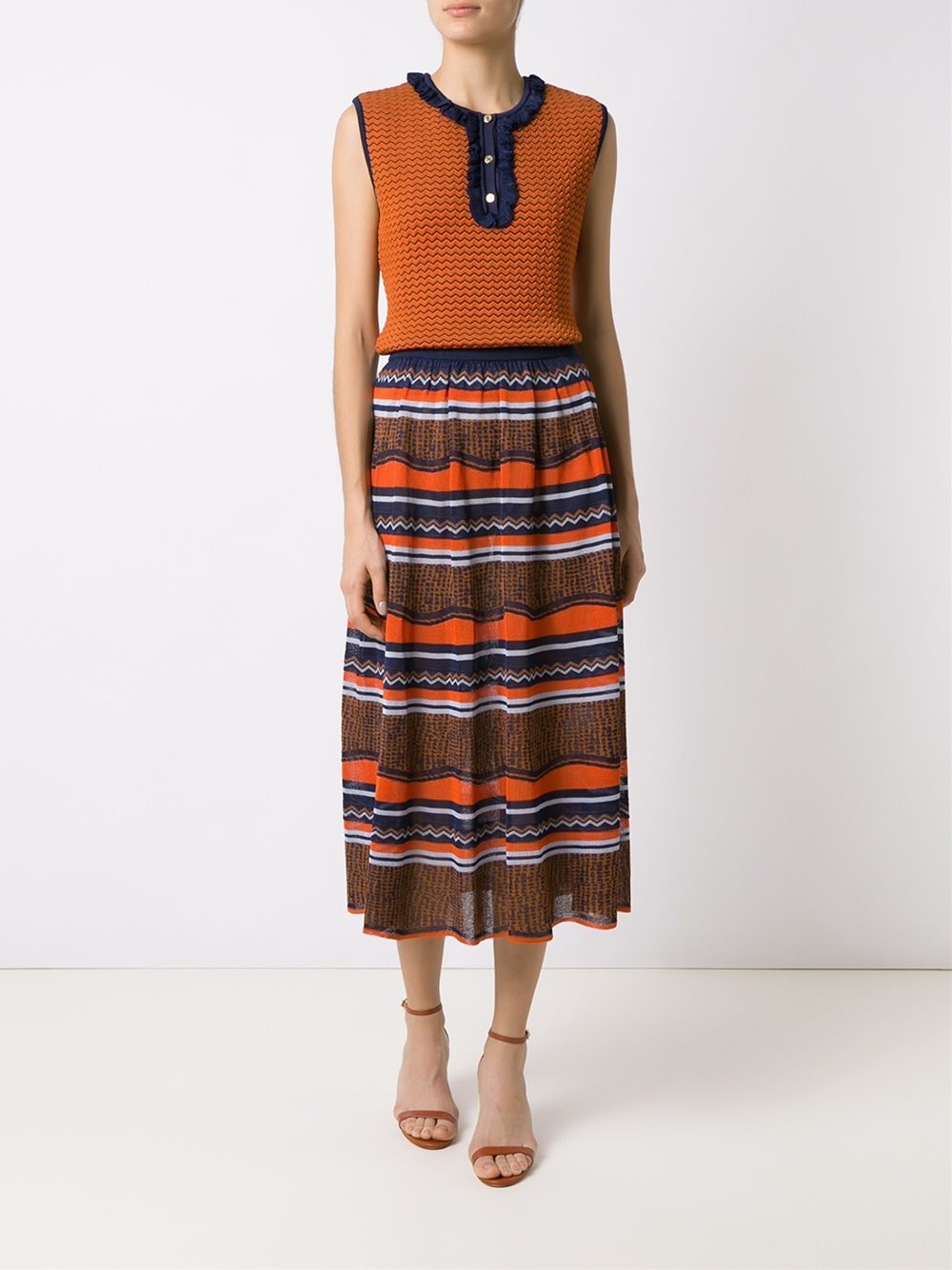 knit midi skirt