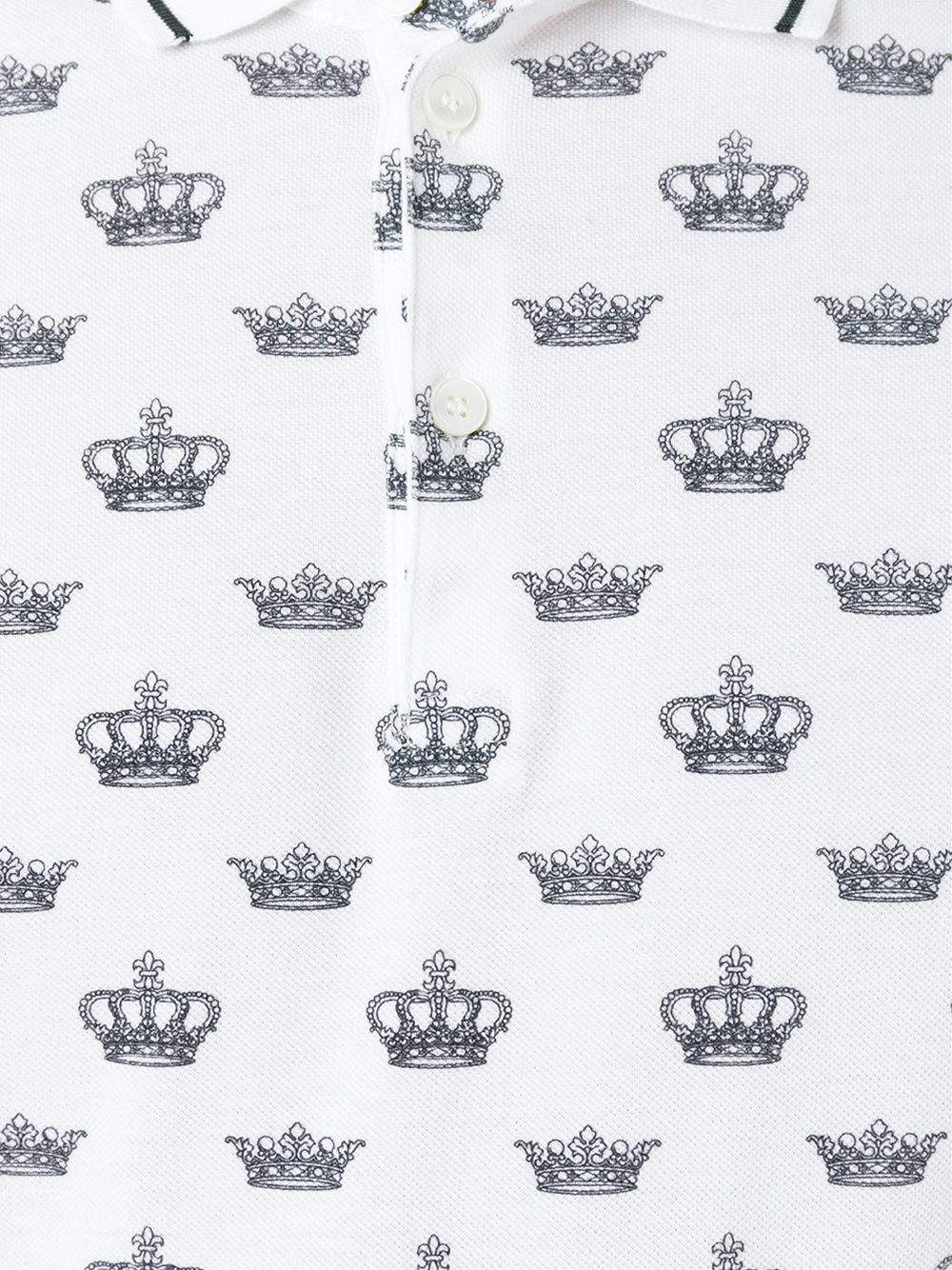 皇冠印花polo衫