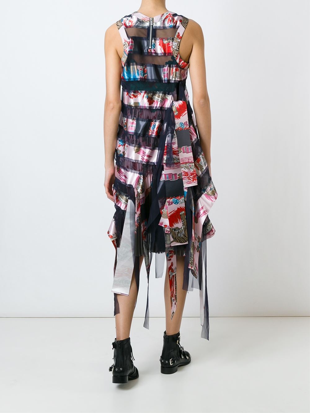 'Souvenir' scarf print dress