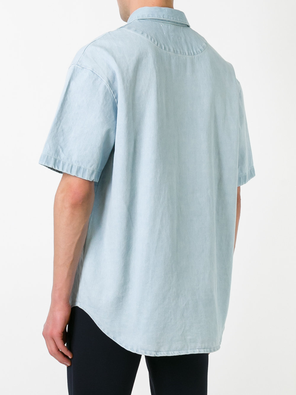 shortsleeved denim shirt 