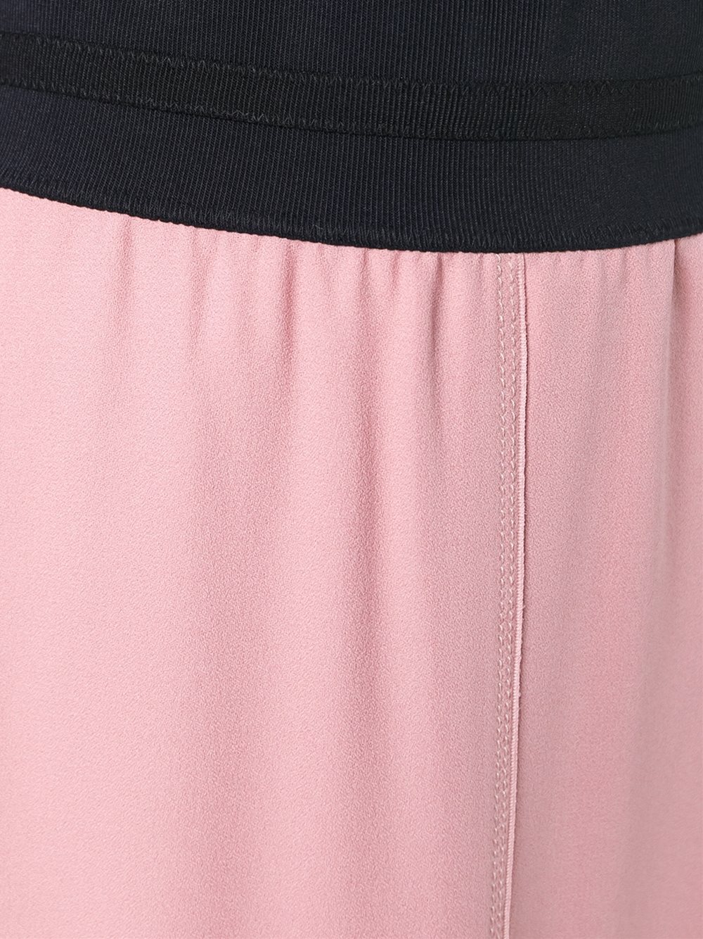 elasticated waistband A-line skirt