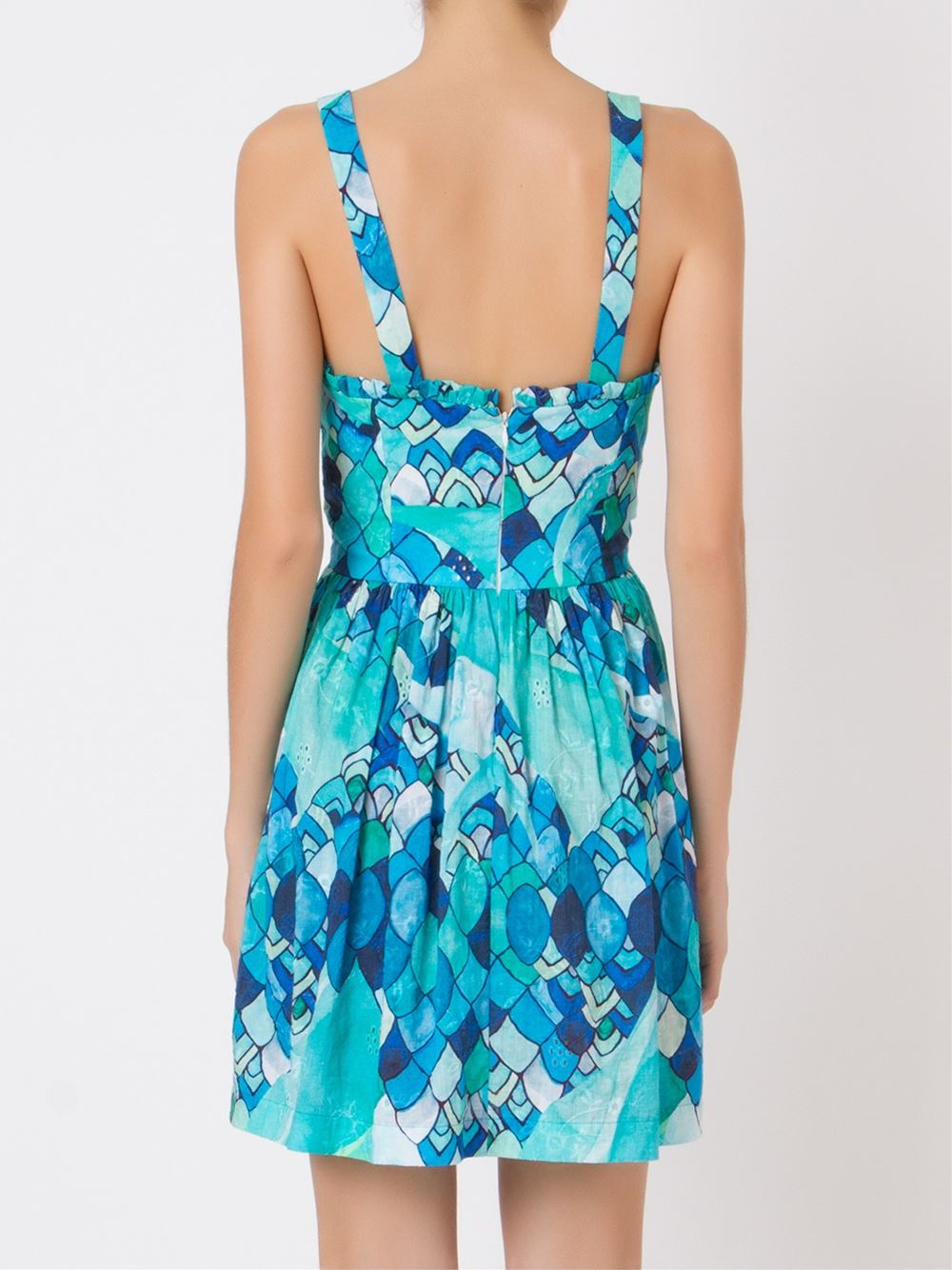 'Ondas' pleated dress