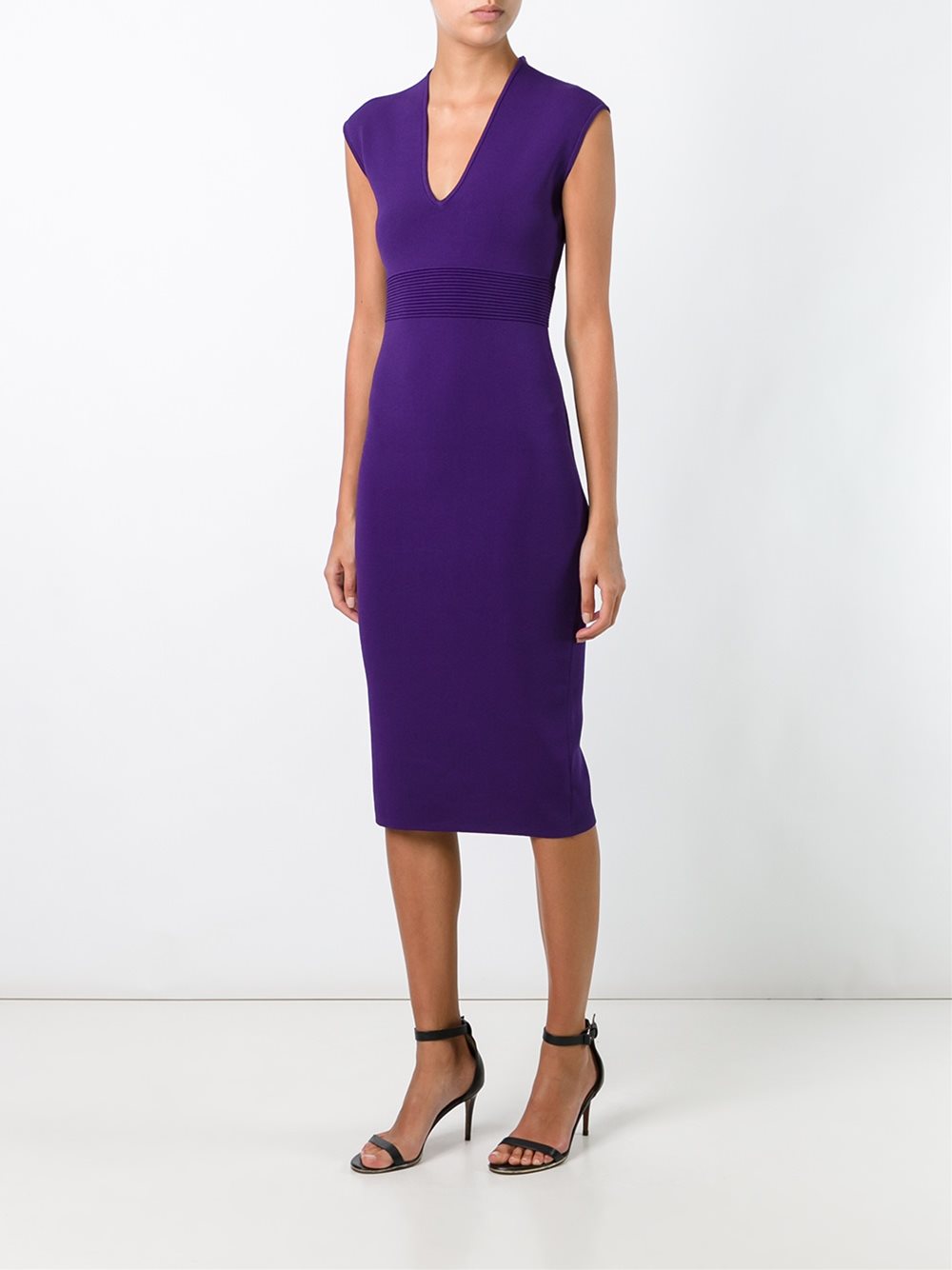 fitted midi dress