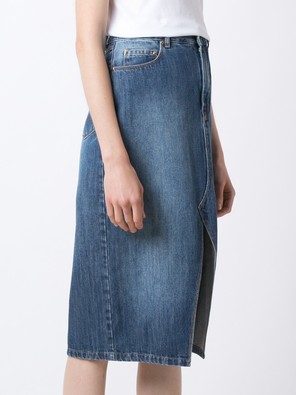 straight jeans skirt