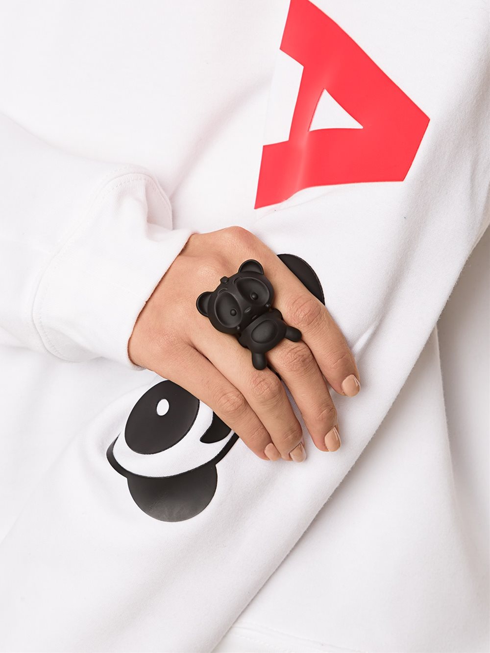 'Panda Party' cocktail ring