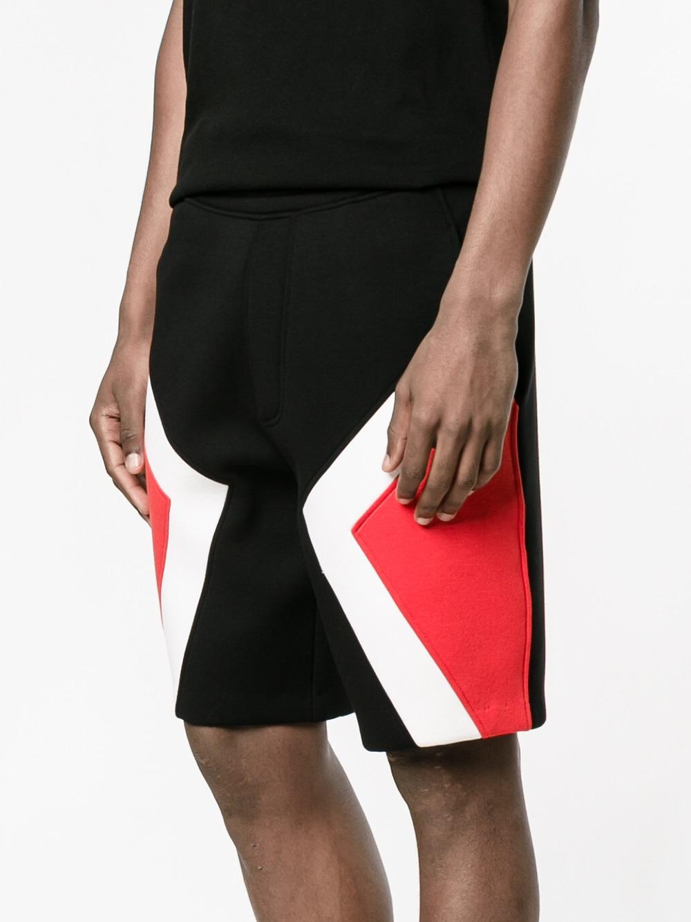 tricolour modernist shorts