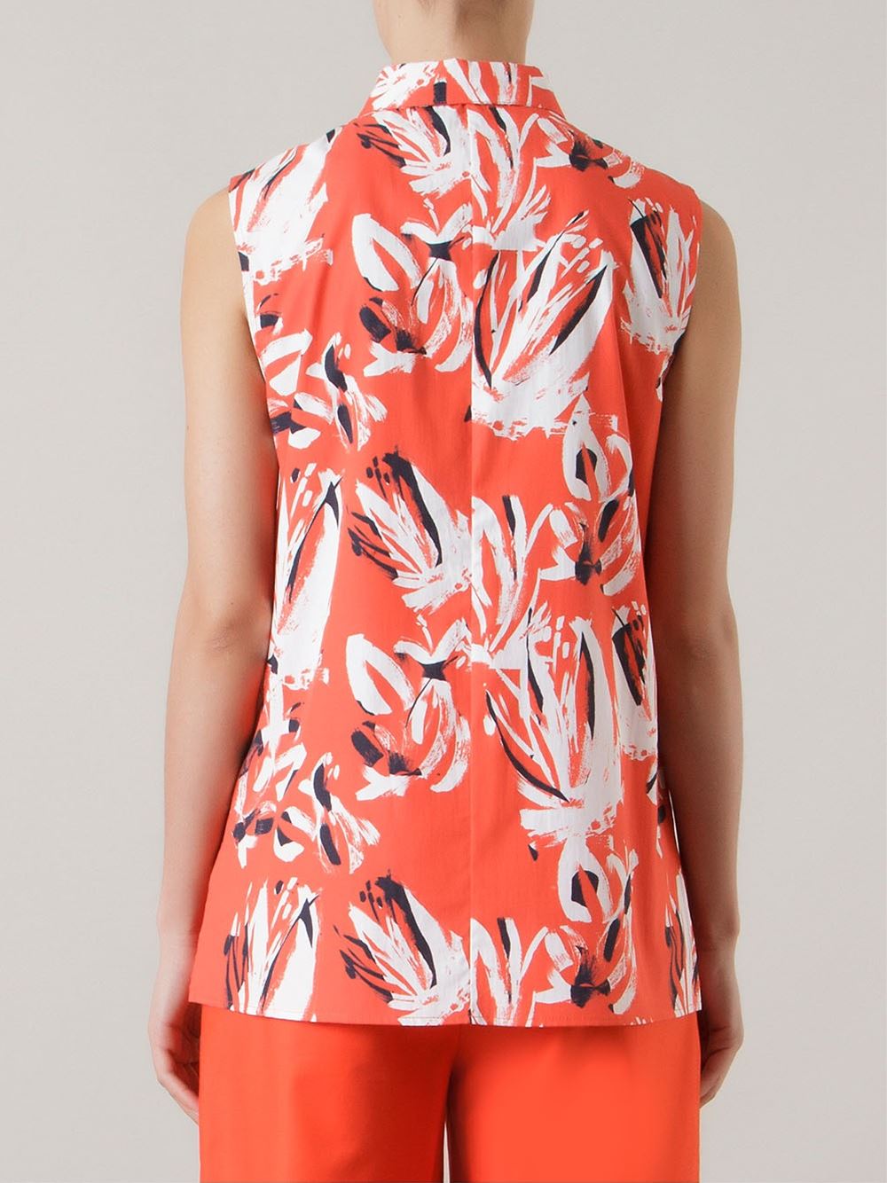 abstract print shirt