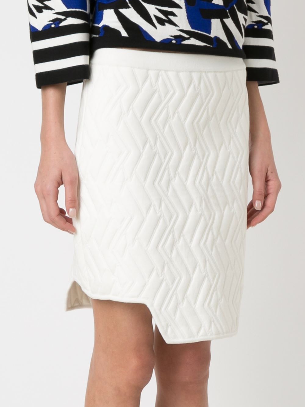 asymmetric knit skirt