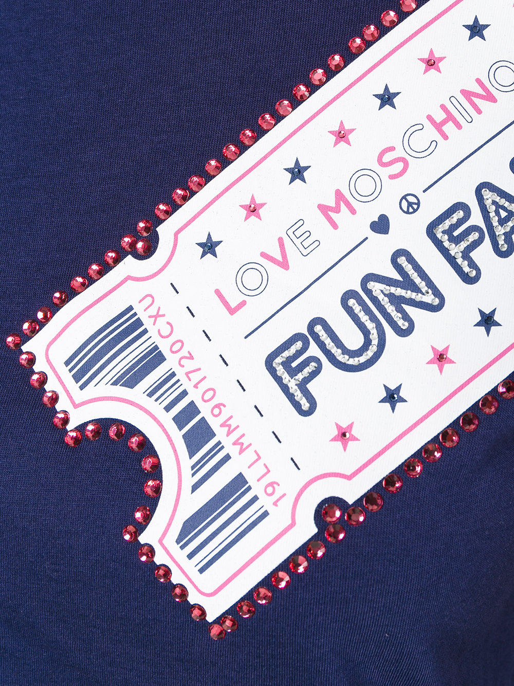 ticker print T-shirt