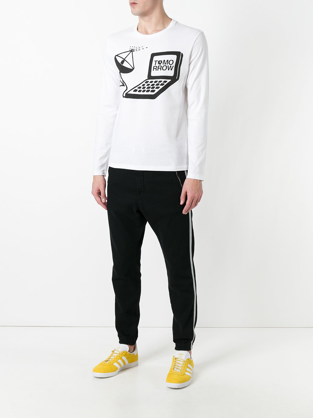 Tomorrow print long sleeve T-shirt