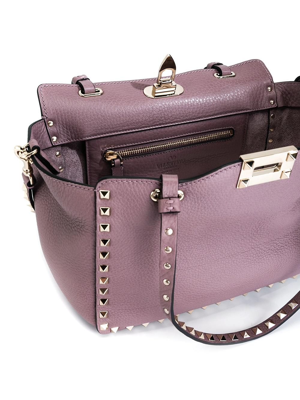 'Rockstud'梯形手提包