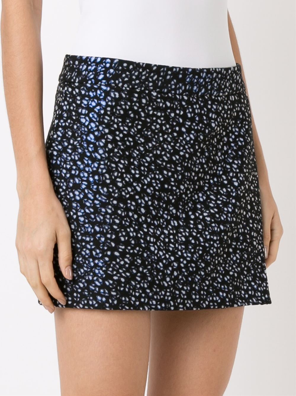 abstract print skort