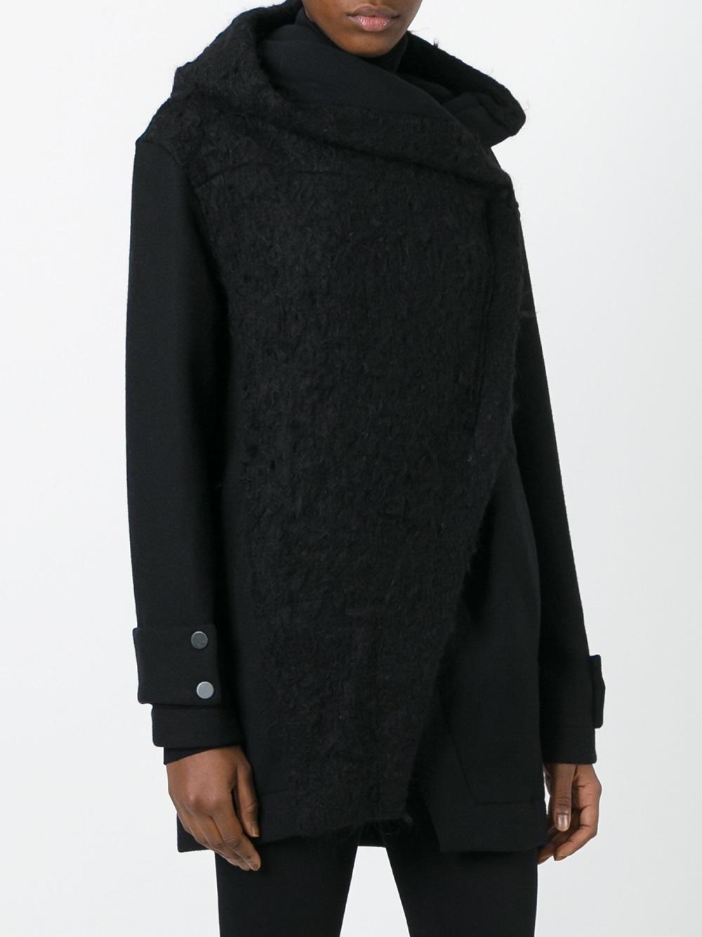 wrap front coat