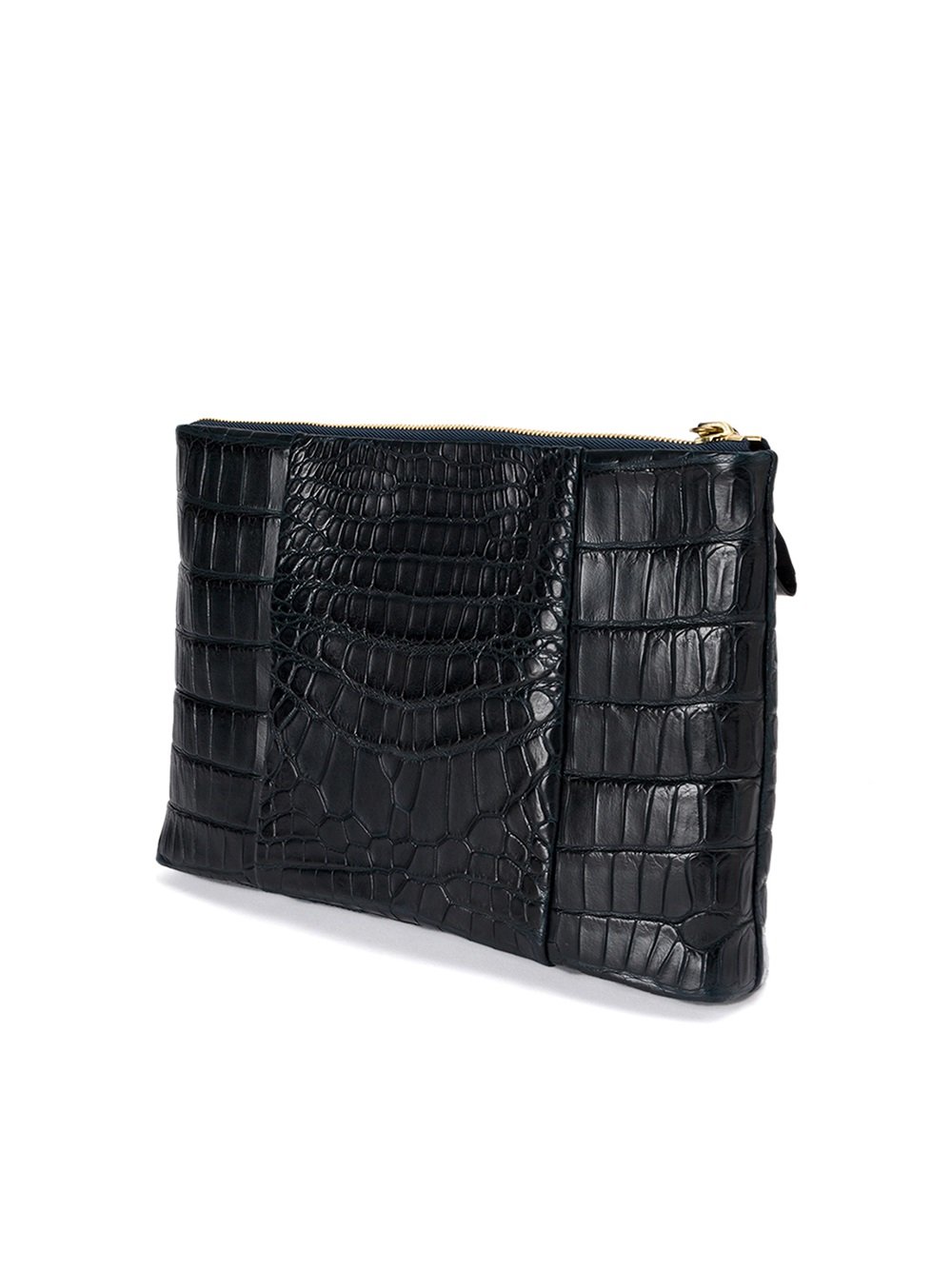 top zip clutch