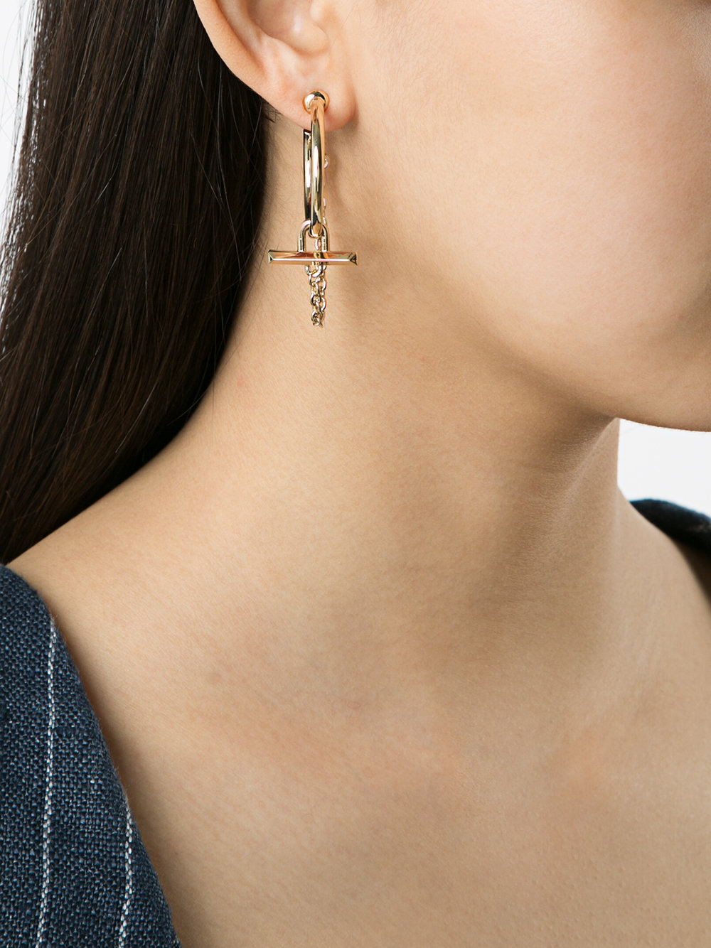 bar chain earrings 