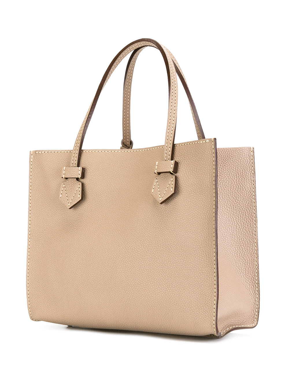 checked trim tote bag