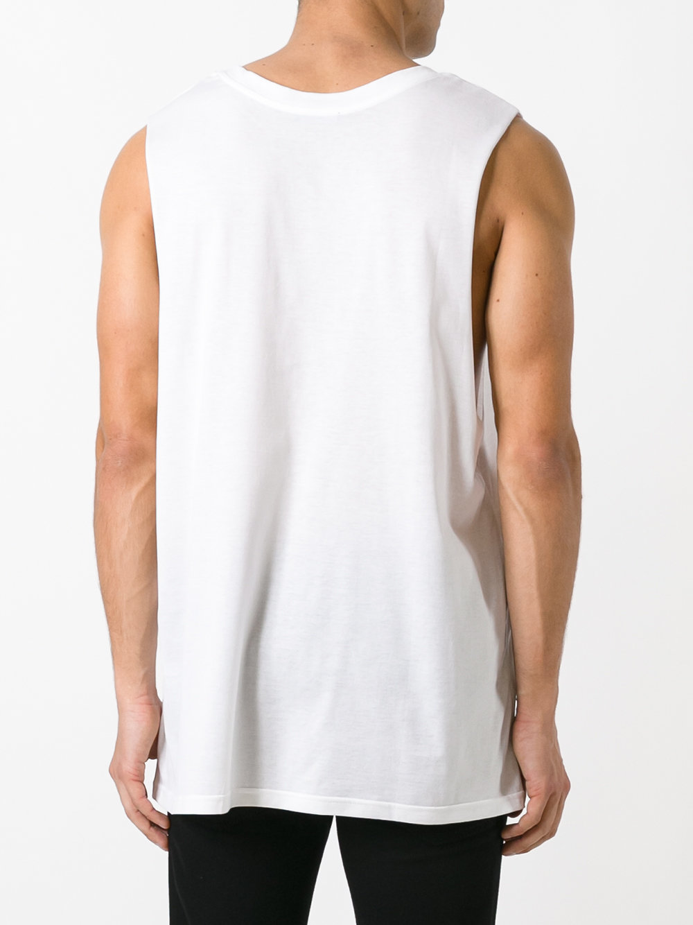 Mylar logo tank top