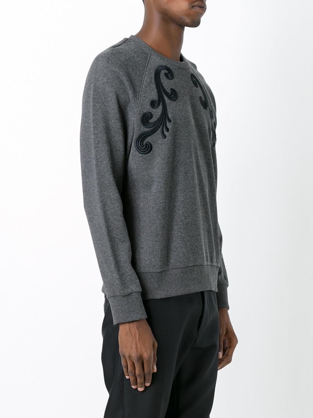 embroidered detail sweatshirt 