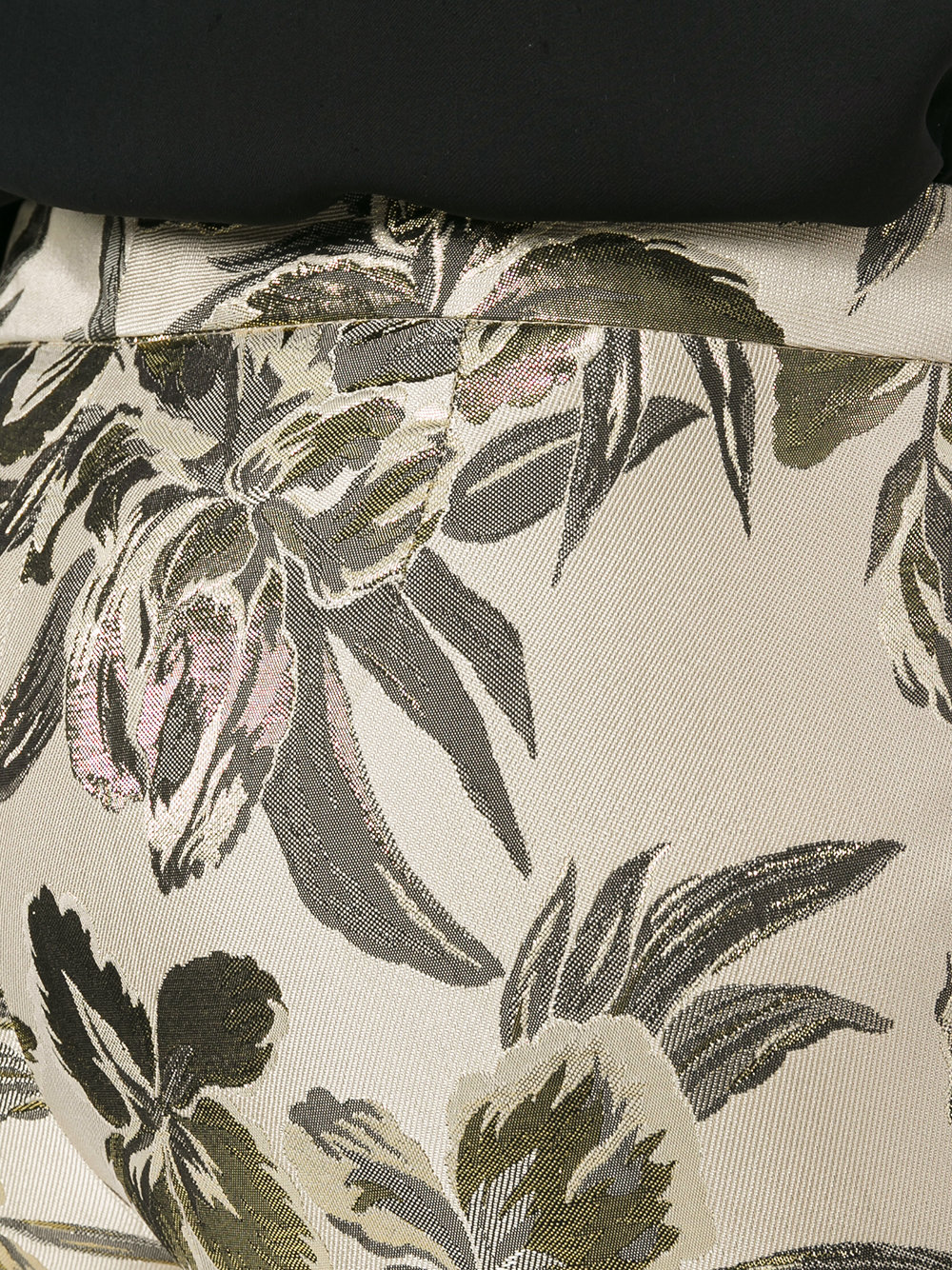 floral print cropped trousers 