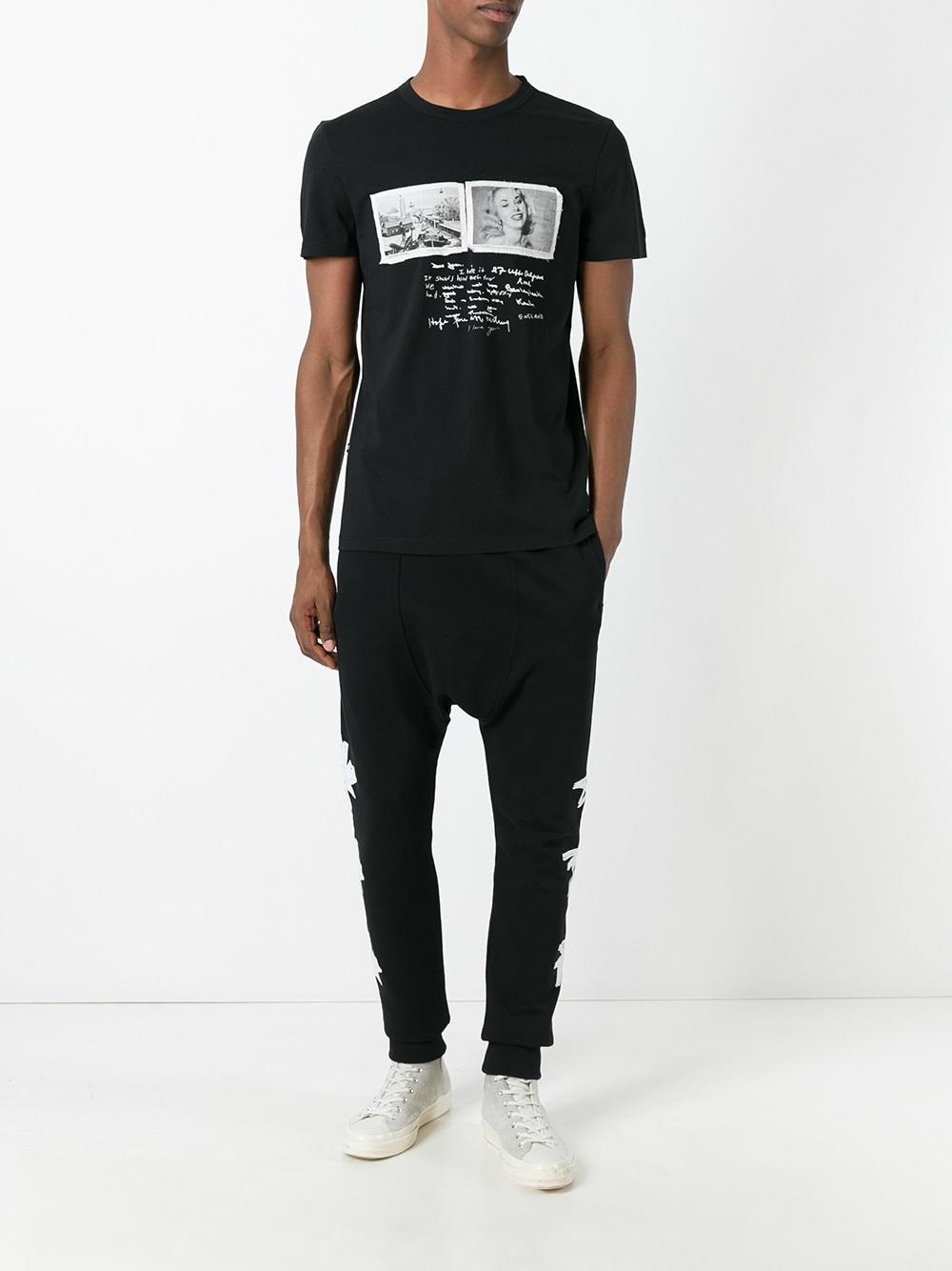 stylised print T-shirt