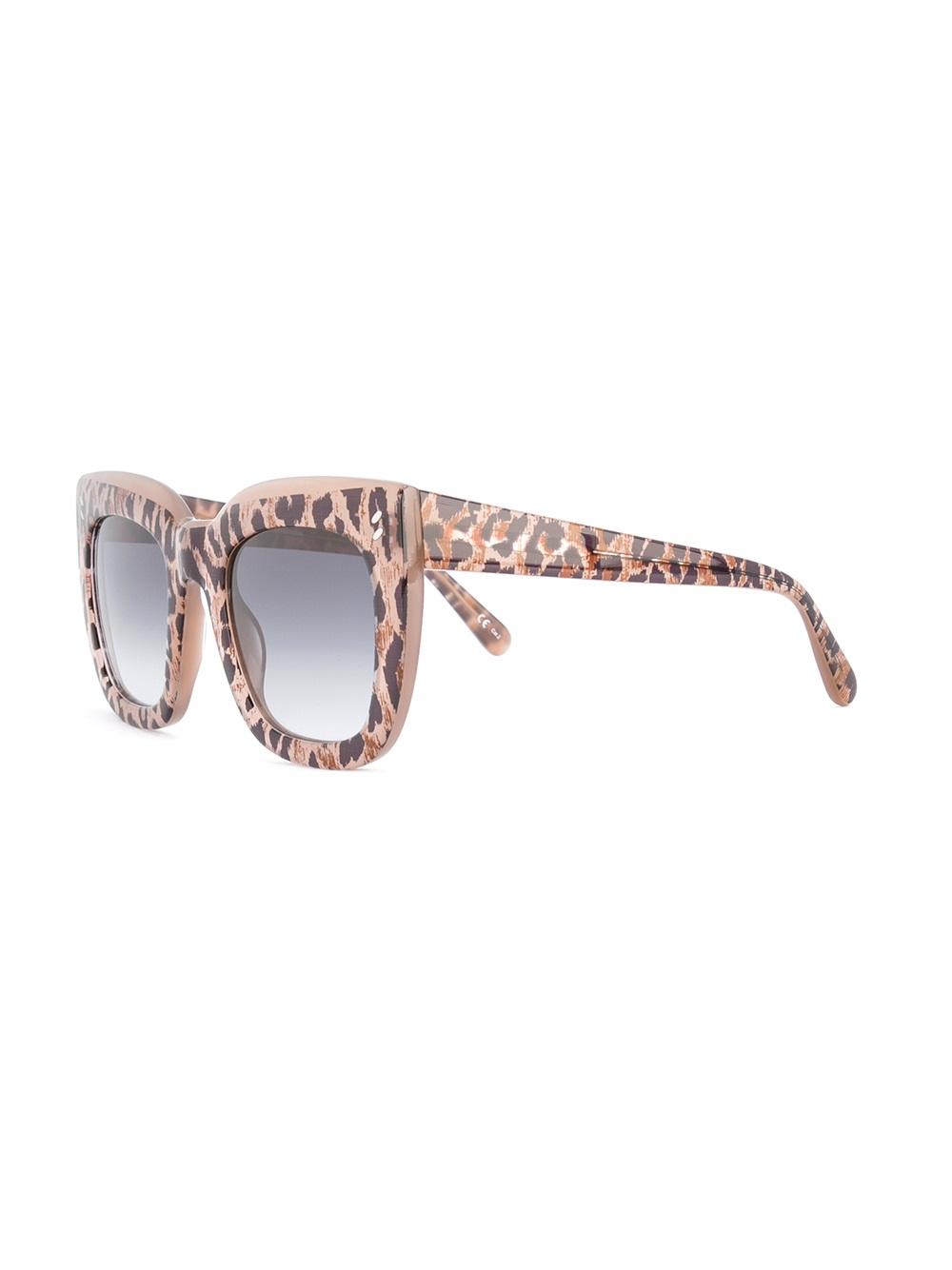 layered oversize square sunglasses