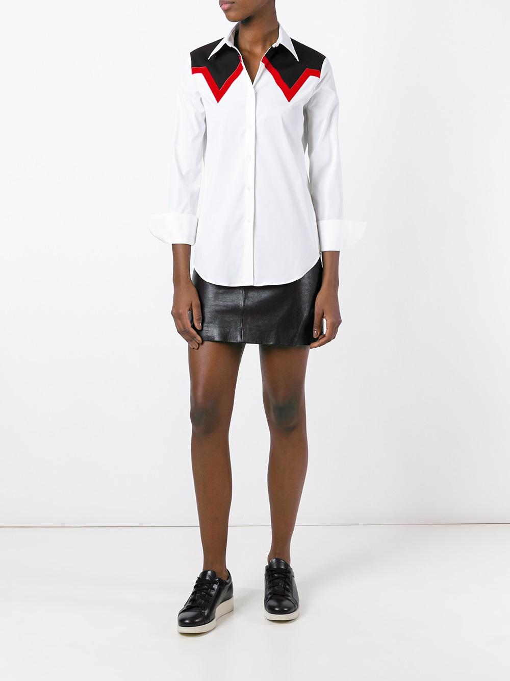 paneled shirt